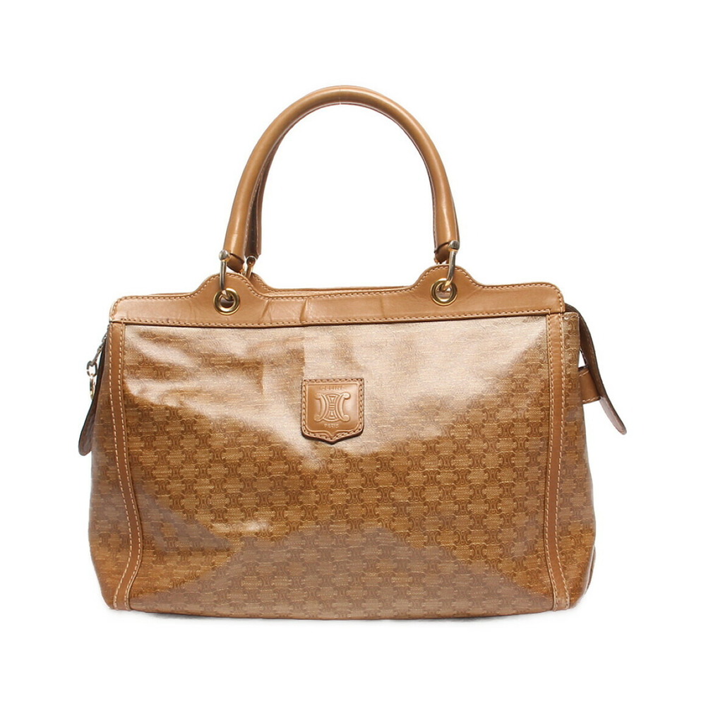 Celine Macadam coated monogram canvas brown handbag - Picture 2 of 6